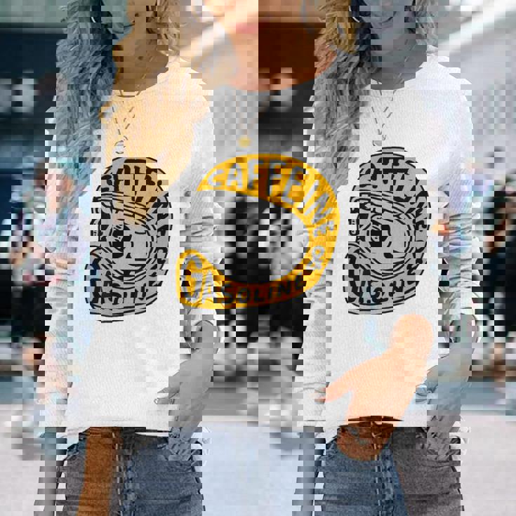 カフェインとガソリン 長袖Tシャツ 彼女への贈り物