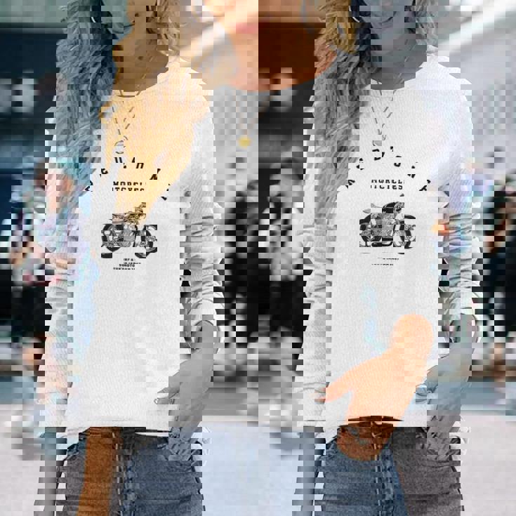 カフェレーサー おしゃれ バイク モーターサイクル カスタム 東京 ジャパン 長袖Tシャツ 彼女への贈り物