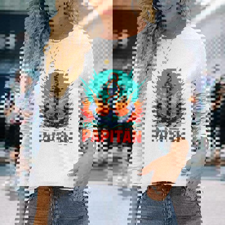 キャプテンアンカー パピタン・ヴァーター スーパーパパ 父の日 2025 長袖Tシャツ 彼女への贈り物