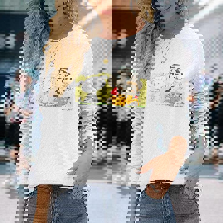 クレヨンしんちゃん 「ひまわり抱っこ」しんちゃん 長袖Tシャツ 彼女への贈り物