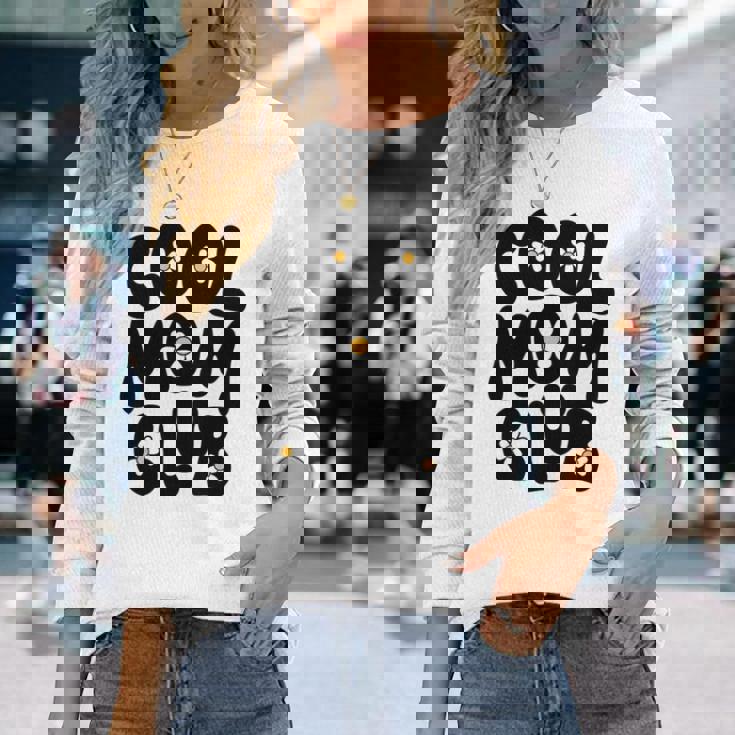 クールなママは無敵の母性ママライフ 長袖tシャツ 長袖Tシャツ 彼女への贈り物