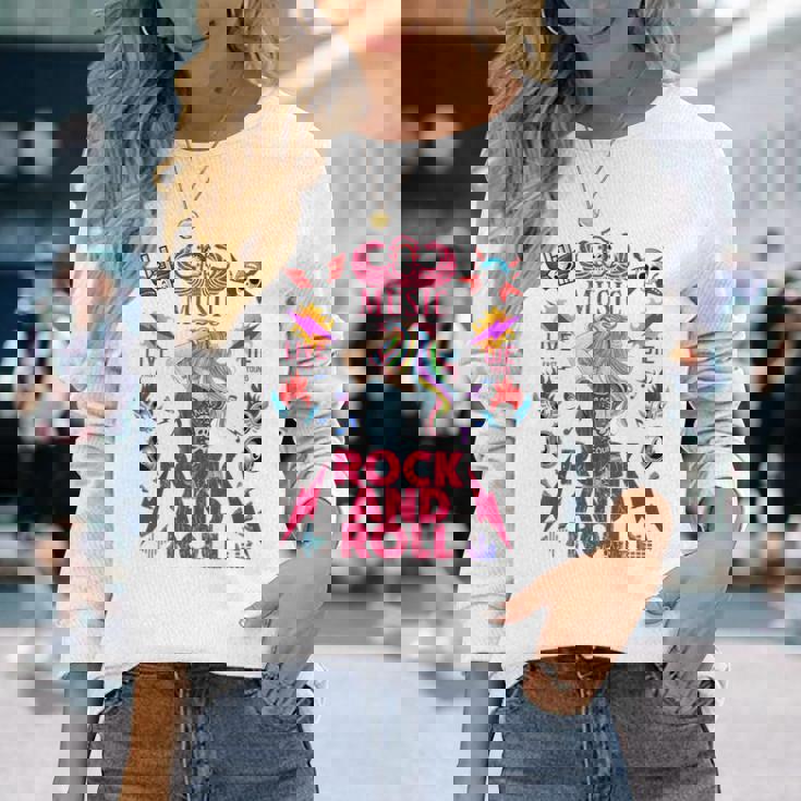 クールなヴィンテージオールドロックンロールミュージック、This Is My Rock And Roll 長袖Tシャツ 彼女への贈り物