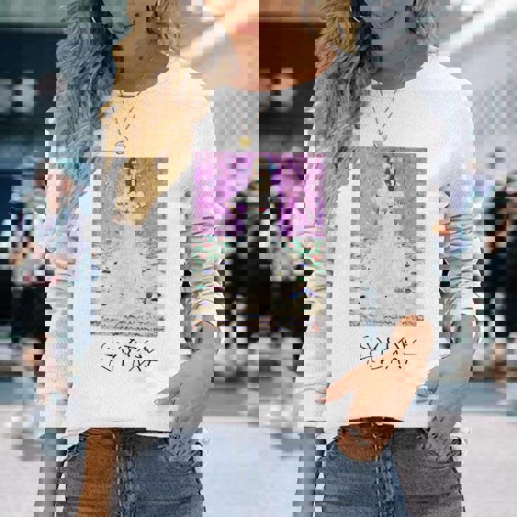 グスタフ・クリムト アートワーク 長袖Tシャツ 彼女への贈り物