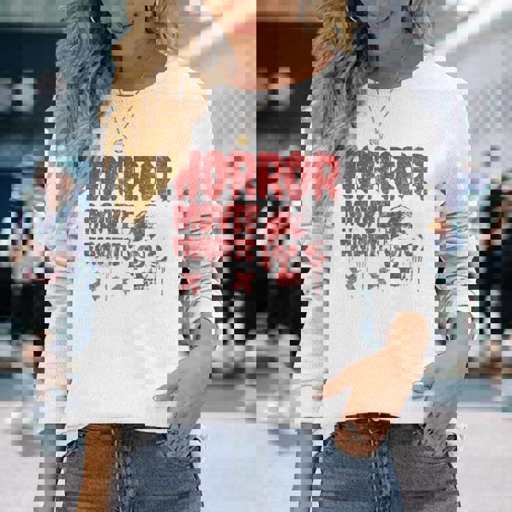 グランジー ダメージ加工 ホラー映画 ファン 赤 グラフィック 怖い頭蓋骨 長袖tシャツ 長袖Tシャツ 彼女への贈り物