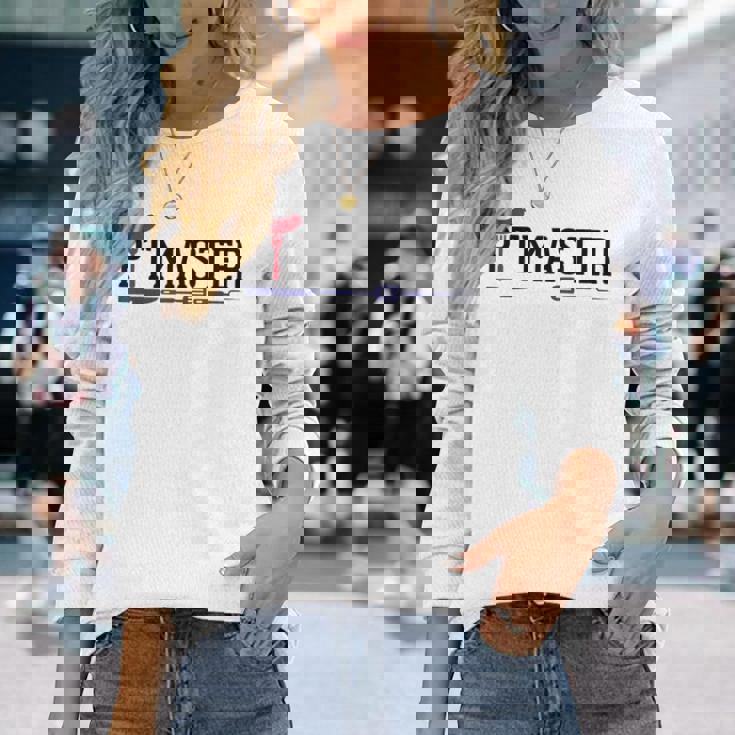 グリルバーベキュー ピットマスター 長袖Tシャツ 彼女への贈り物