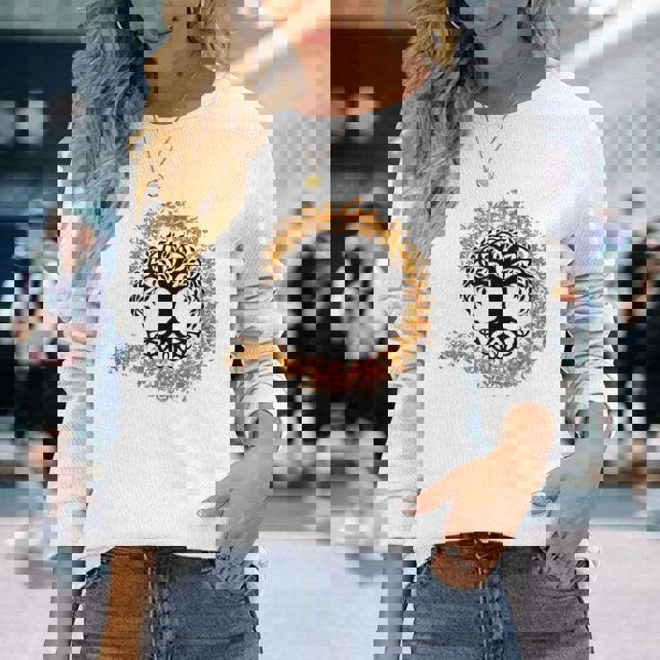 ケルトの木 長袖Tシャツ 彼女への贈り物