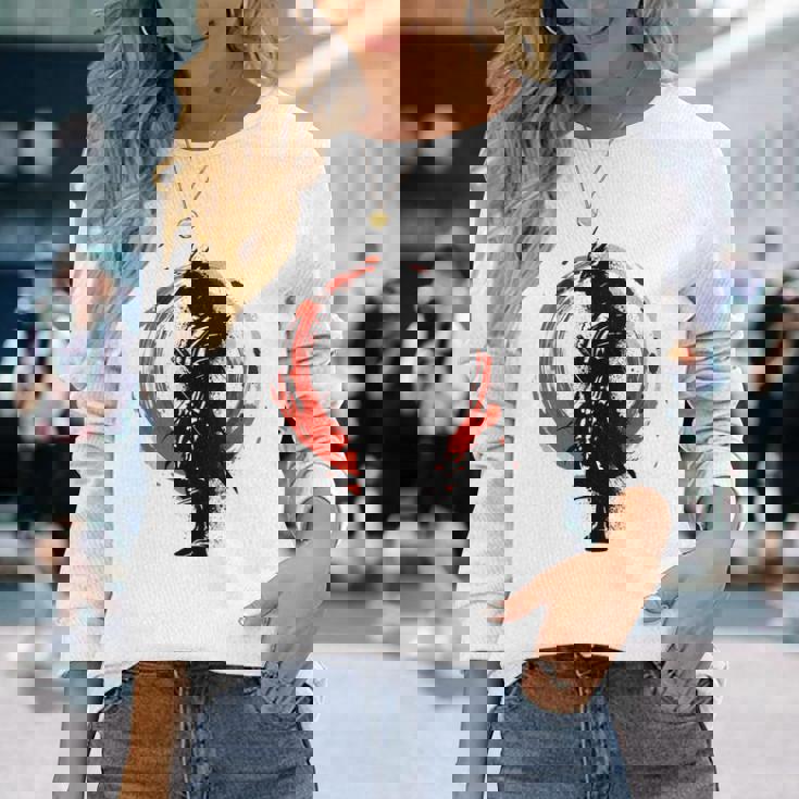 ゴーストサムライ 武士道 アニメ マンガ 武士道 長袖Tシャツ 彼女への贈り物