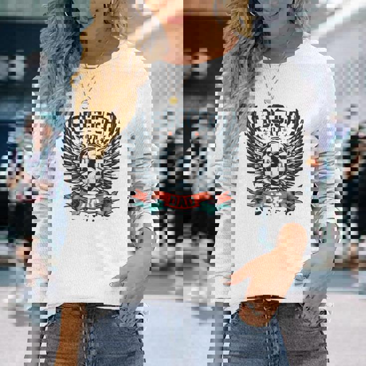 サッカー お父さん 家族 お揃い お父さん 父の日 長袖Tシャツ 彼女への贈り物