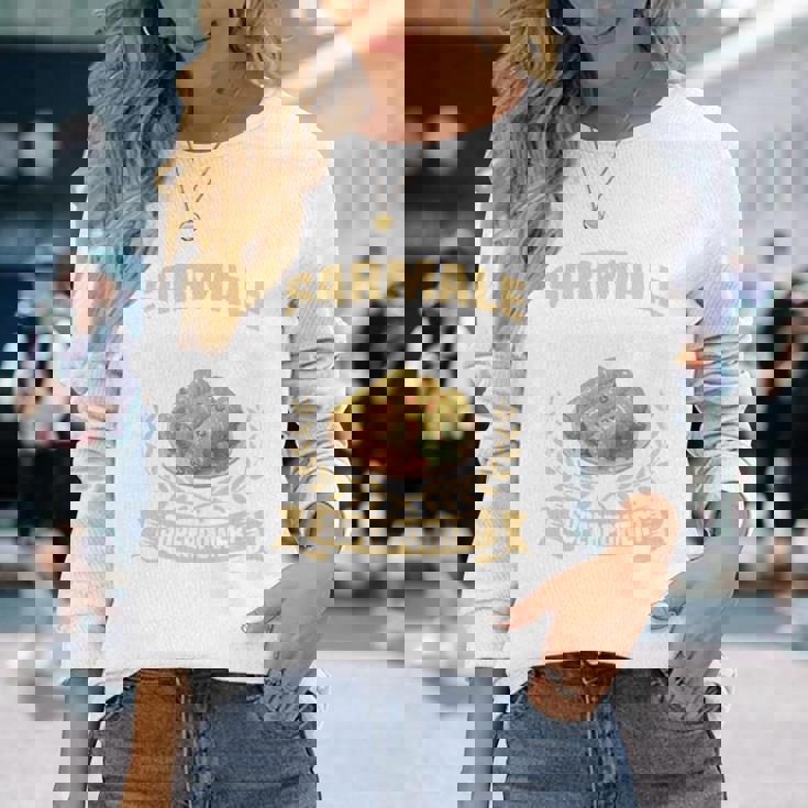 サルマレ好き セルビアン I Makearmale Disappearルーマニア料理 長袖tシャツ 長袖Tシャツ 彼女への贈り物