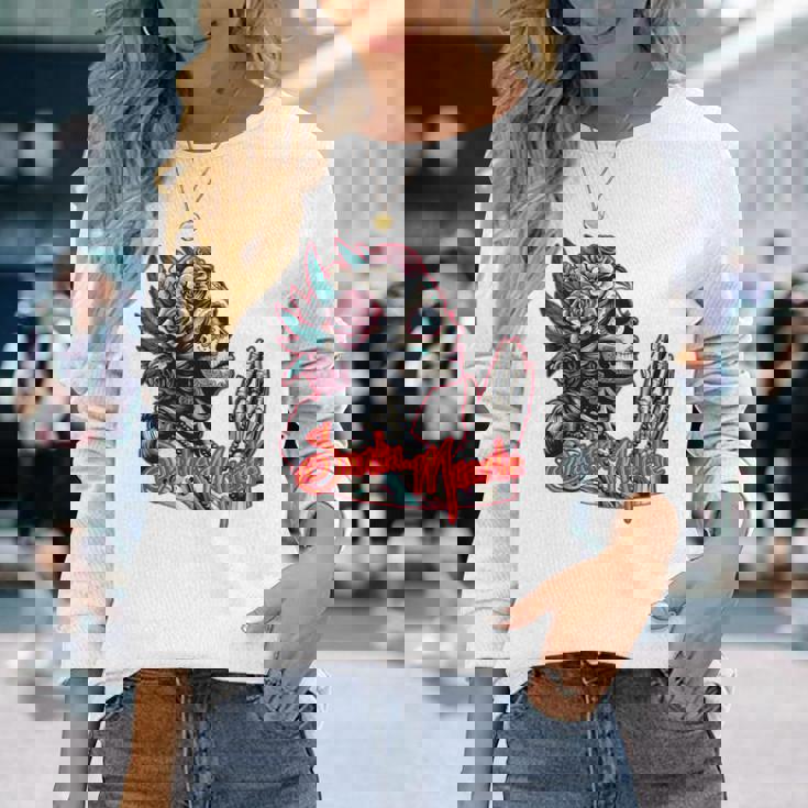 サンタ・ムエルテ カトリーナ カラベラ 長袖tシャツ 長袖Tシャツ 彼女への贈り物