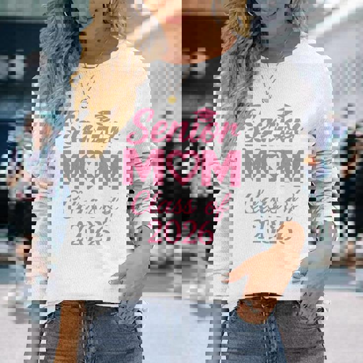 シニアママクラス 2026年 ピンク プラウド 卒業 母 卒業 長袖tシャツ 長袖Tシャツ 彼女への贈り物