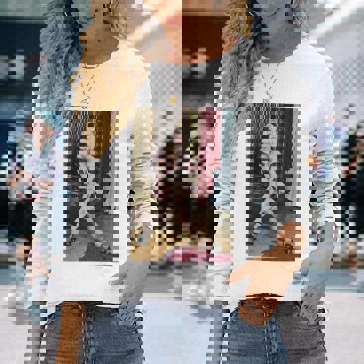 シンディ・ローパー Usポップシンガー 1993年 写真撮影 長袖Tシャツ 彼女への贈り物