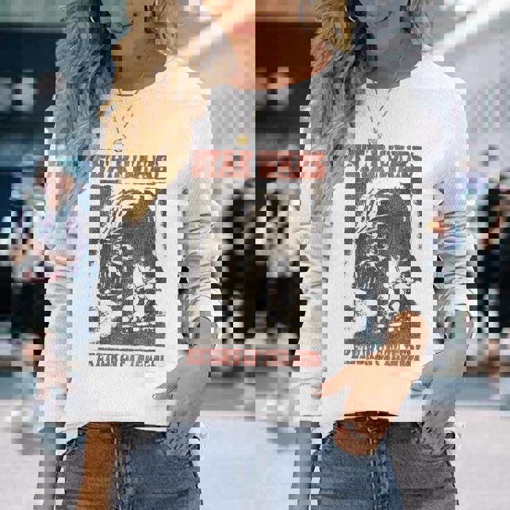 スター・ウォーズ クラシック ダース・ベイダー ジェダイの帰還 長袖Tシャツ 彼女への贈り物