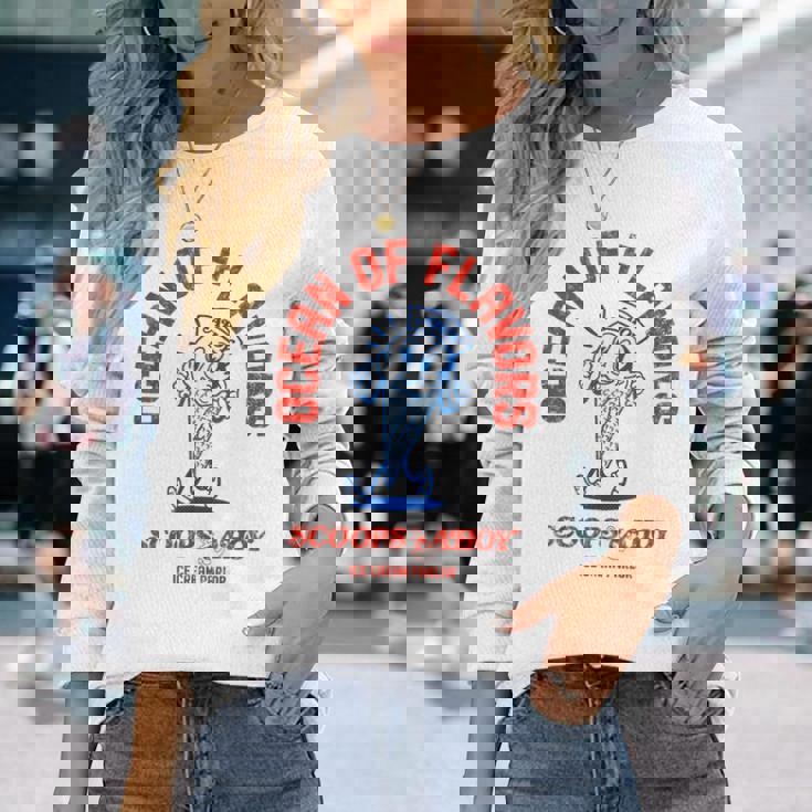 ストレンジャー・シングス スクープ アホイ スターコート アイスクリーム味 レトロ 長袖Tシャツ 彼女への贈り物