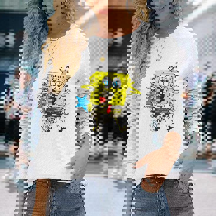 スポンジボブ スクエアパンツ スポンジボブee You 長袖Tシャツ 彼女への贈り物