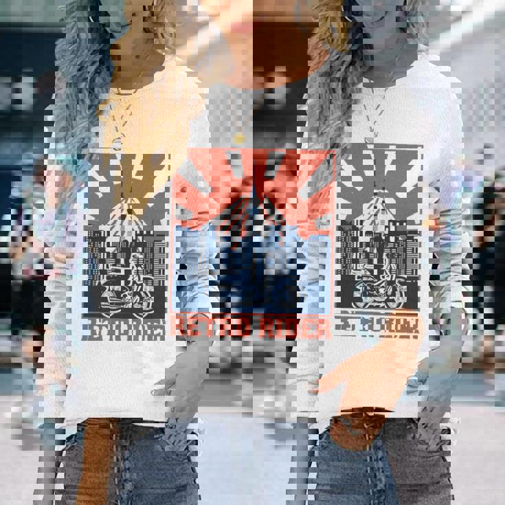 スーパーカブc100 原付バイク レトロライダー 東京日本 長袖tシャツ 長袖Tシャツ 彼女への贈り物