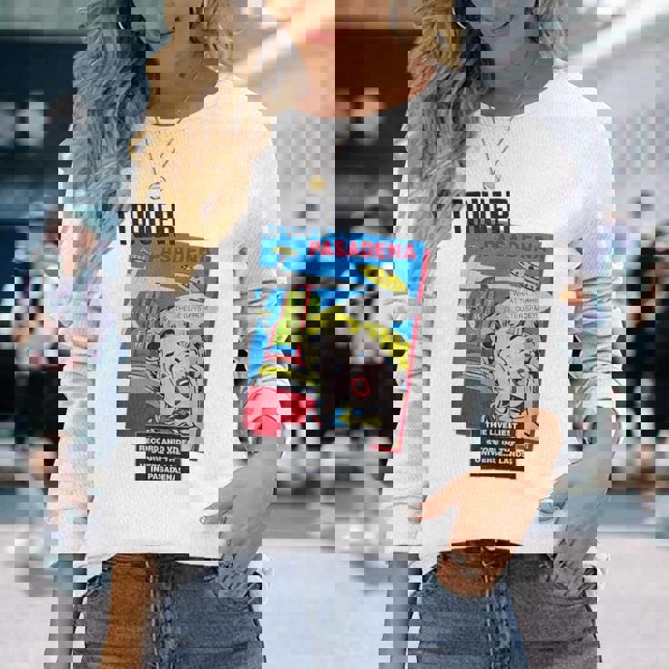 タワーレコード パサデナ レトロ ヴィンテージ 音楽 長袖Tシャツ 彼女への贈り物