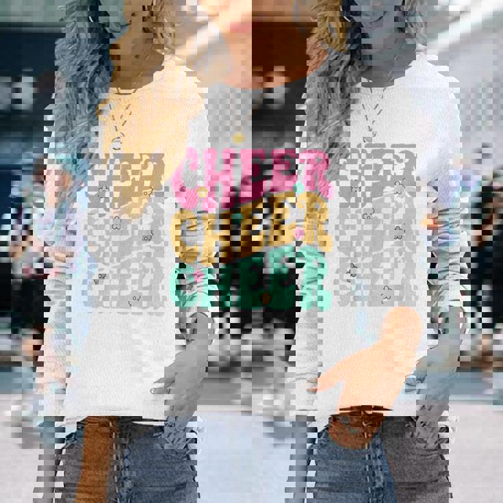 チアリーディング用 チアリーダー スクワッド ガール ティーン チア練習 長袖Tシャツ 彼女への贈り物