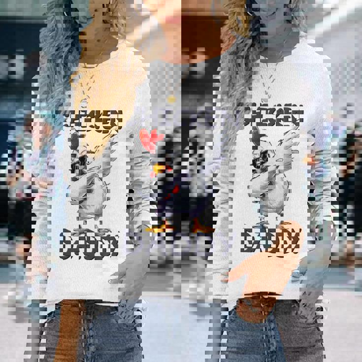 チキン パパ ニワトリ 父 チキン ジャンパー 農家 父の日 長袖tシャツ 長袖Tシャツ 彼女への贈り物