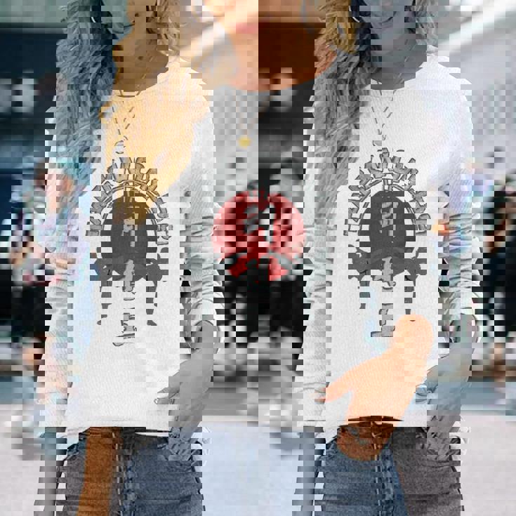 テコンドーサンライズ テコンドーファイター Tkdバックプリント 長袖Tシャツ 彼女への贈り物