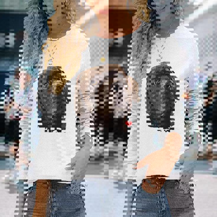 ディス・イズ・ラブ・チョコレート・ラボ 長袖tシャツ 長袖Tシャツ 彼女への贈り物