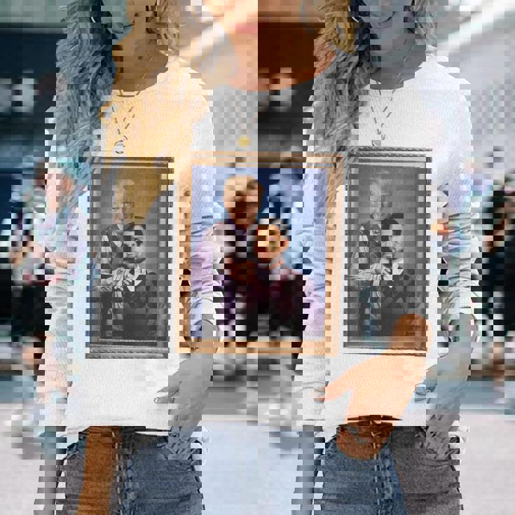 トランプ・ヴァンス・ブラザーズ ポートレート トランプ大統領 2024 長袖Tシャツ 彼女への贈り物