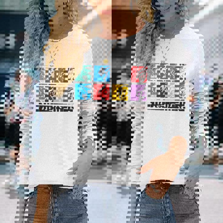 ドゲンジャーズ フェイスシルエット 長袖Tシャツ 彼女への贈り物