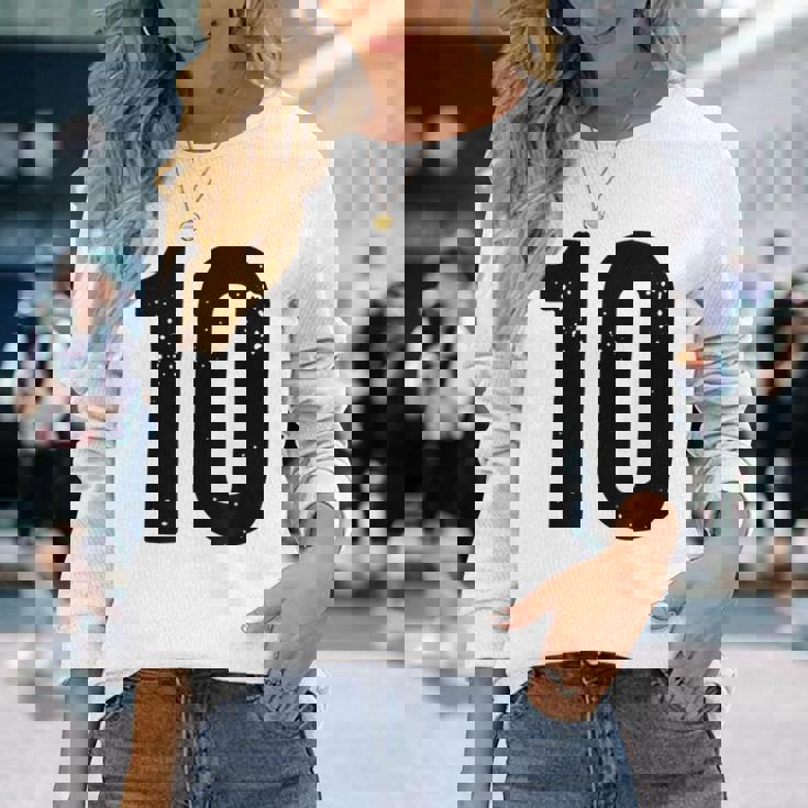 ナンバー10 長袖Tシャツ 彼女への贈り物