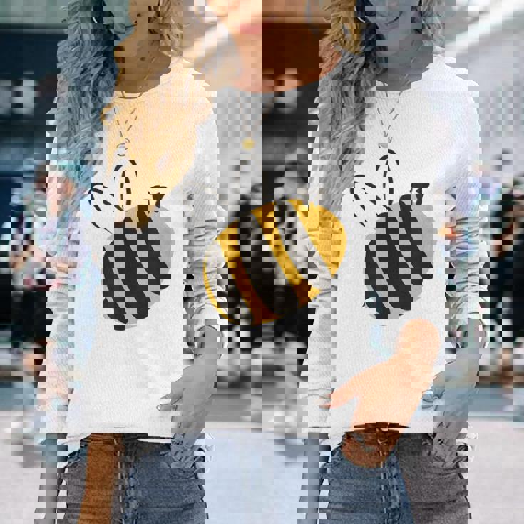 ハチ愛好家のためのかわいい蜂 はちみつ 長袖Tシャツ 彼女への贈り物