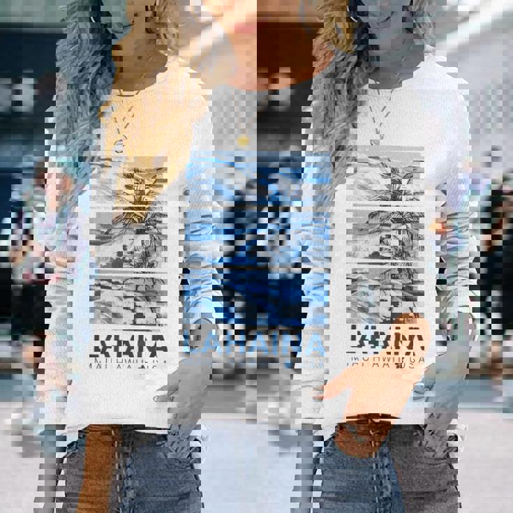 ハワイ ラハイナ マウイ ハワイアン 長袖Tシャツ 彼女への贈り物