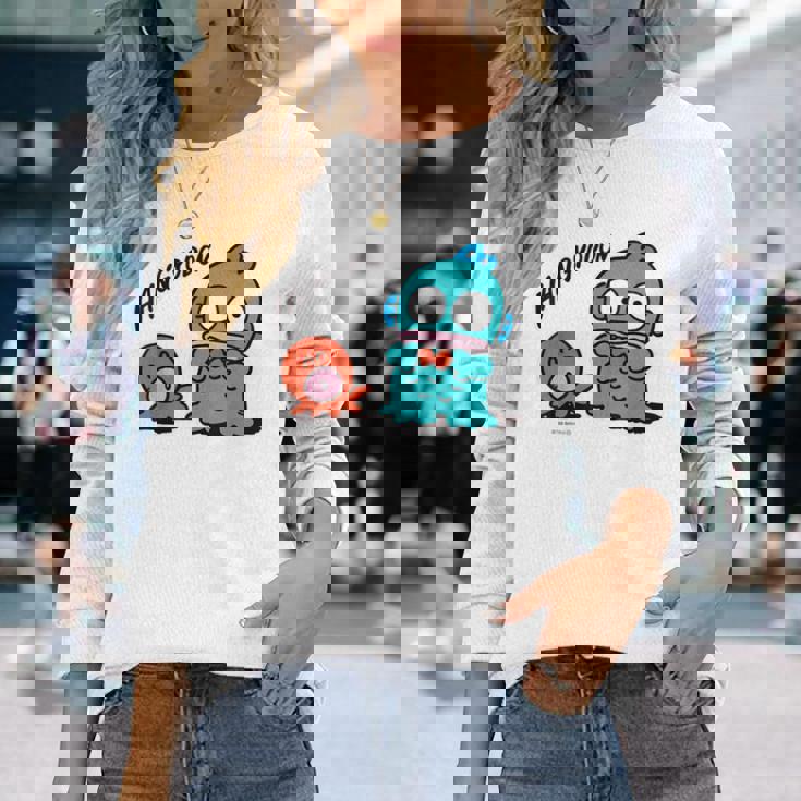 ハンギョドン 蝶ネクタイ ライトカラー 長袖Tシャツ 彼女への贈り物