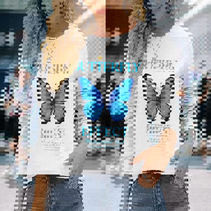 バタフライエフェクトtシャツ バックプリント テクノフェスティバル Tekk 長袖Tシャツ 彼女への贈り物