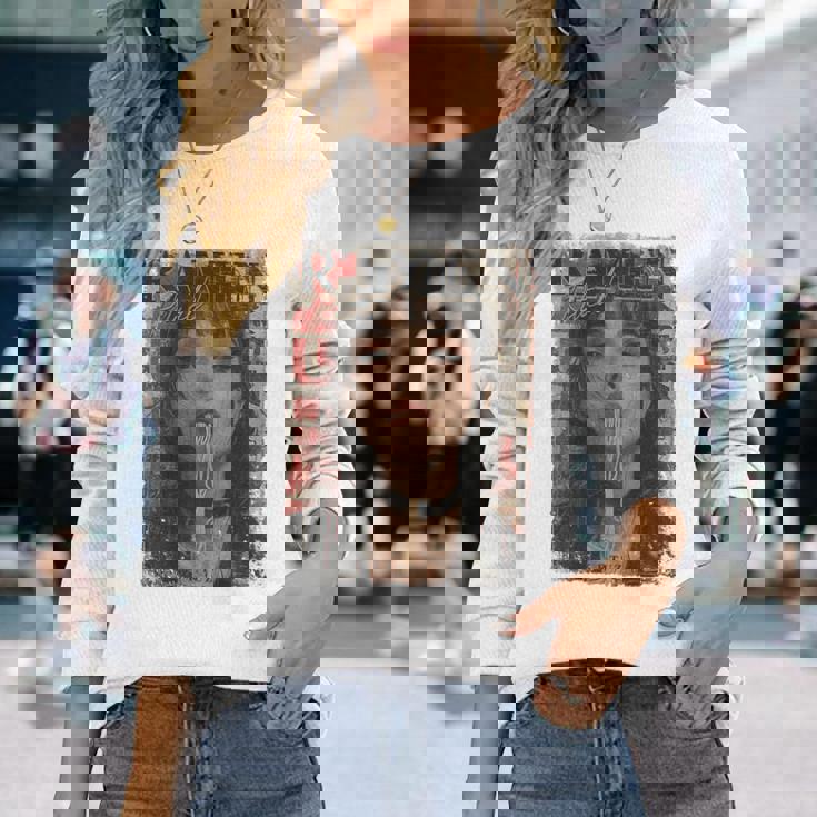 バックプリントtシャツ ピンナップガール ラーメン ヌードル アニメ マンガ アジアン ラーメン 長袖Tシャツ 彼女への贈り物