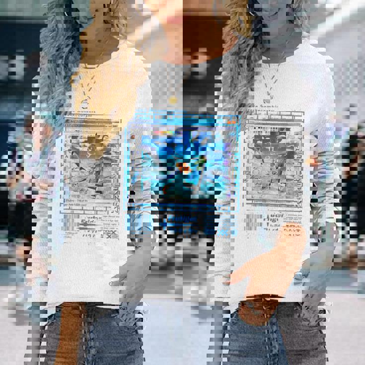 バックプリントフルティガーエアロファッションコレクション 長袖Tシャツ 彼女への贈り物