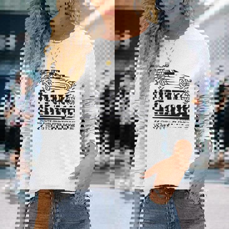 バック・トゥ・ザ・フューチャー Time Machine Future Changer Retro 長袖Tシャツ 彼女への贈り物