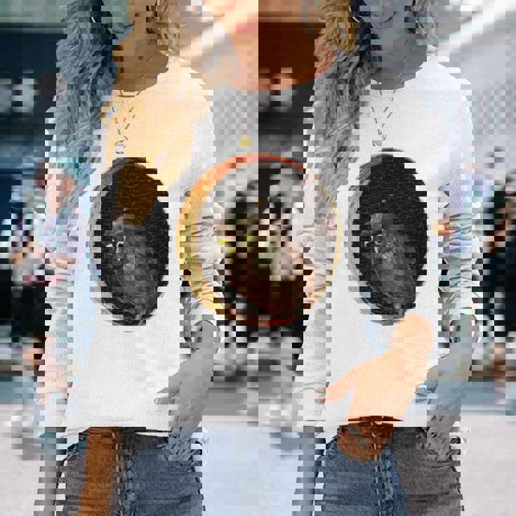 ヒエロニムス ボッシュ フクロウ 大喜びの庭 長袖Tシャツ 彼女への贈り物