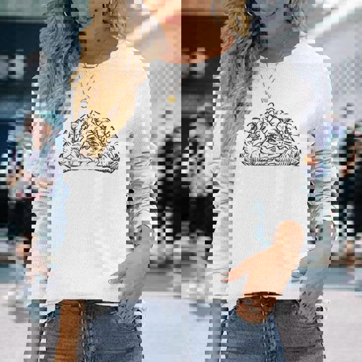 ヒップホップ Y2k Hip Hop ヴィンテージ レトロ エッジの効いたバックプリント ストリートウェア イルミナティ 長袖Tシャツ 彼女への贈り物