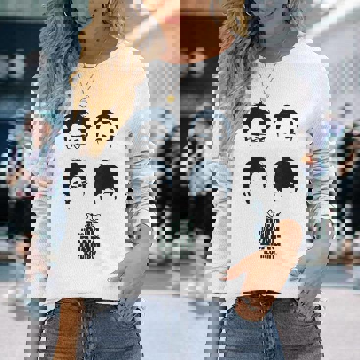 ビッグバン理論ロゴ グループヘア 長袖Tシャツ 彼女への贈り物