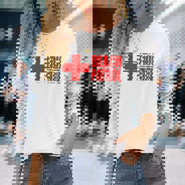 ビーチパトロール ライフガード サーフ レスキュー 長袖Tシャツ 彼女への贈り物