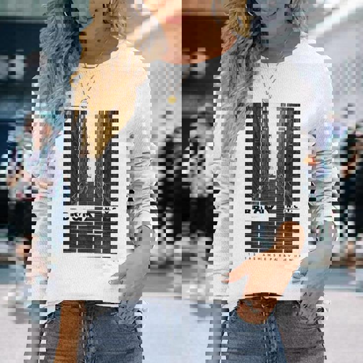 ピエロ ジョーカー 階段 ブロンクス Nyc W モダンギフト 長袖Tシャツ 彼女への贈り物