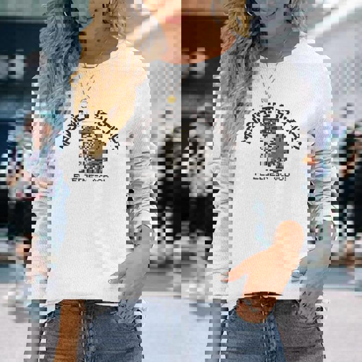 ピクセル アニマルズ マヌルネコ Manul Pallas's Cat 黒フォント 長袖Tシャツ 彼女への贈り物