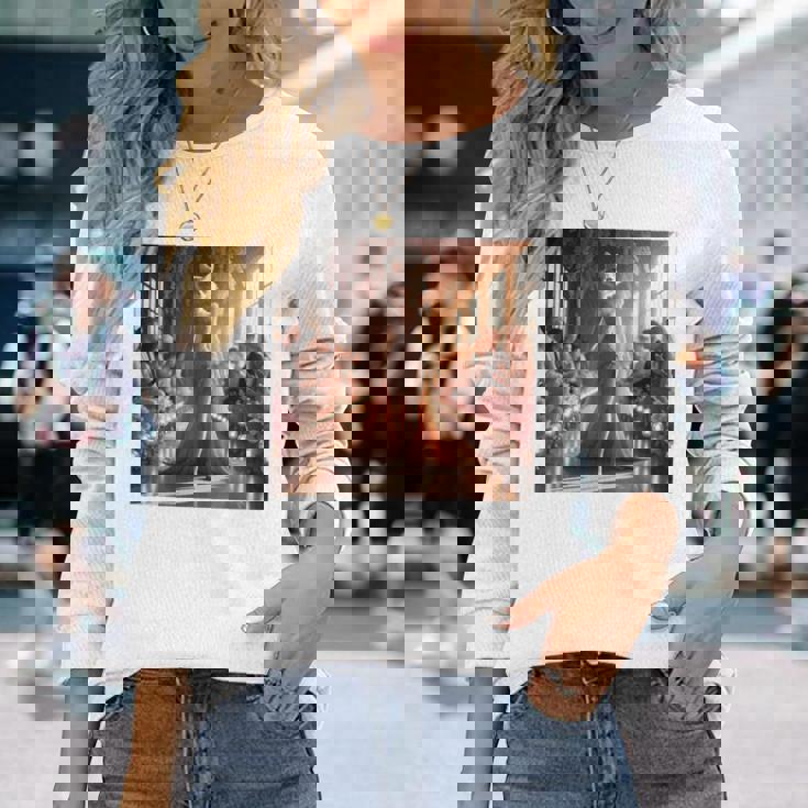 ファンタジー表彰台 美しい猫 長袖tシャツ 長袖Tシャツ 彼女への贈り物