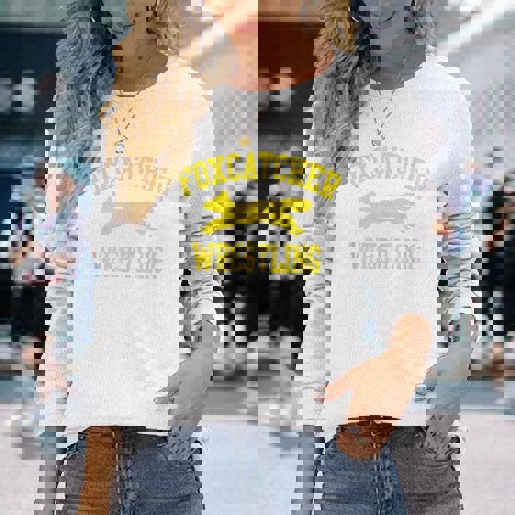 フォックスキャッチャーレスリング 長袖Tシャツ 彼女への贈り物