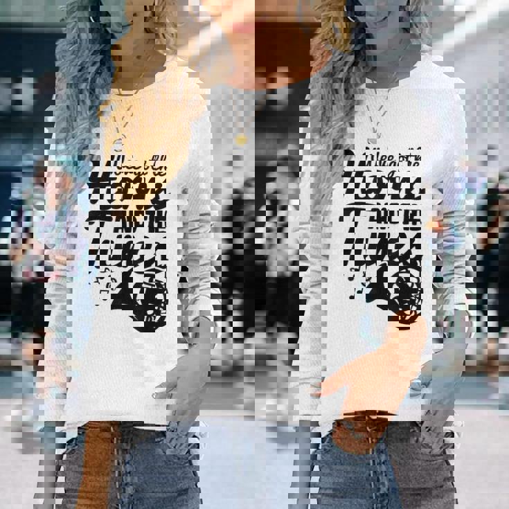 フレンチホルン ダブルホルン 長袖Tシャツ 彼女への贈り物