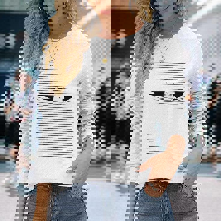 ブラインドを指で下げる猫 猫好き ねこ好き ネコ好き 猫の飼い主 ブラインドネタ おもしろ かわいい ねこ ネコ 猫 長袖tシャツ 長袖Tシャツ 彼女への贈り物