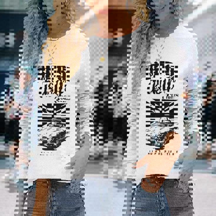 ブリティッシュクラシックカー トライアンフ スピットファイア 長袖Tシャツ 彼女への贈り物