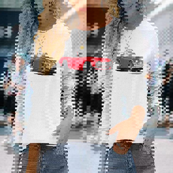 ブリティッシュクラシックスポーツカー トライアンフ Tr4 長袖Tシャツ 彼女への贈り物