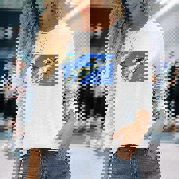 ブルーインパルス Photo-Like Illustration（カラー） 長袖Tシャツ 彼女への贈り物