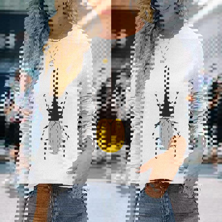 ヘラクレスオオカブト _昆虫_カブトムシ 長袖Tシャツ 彼女への贈り物