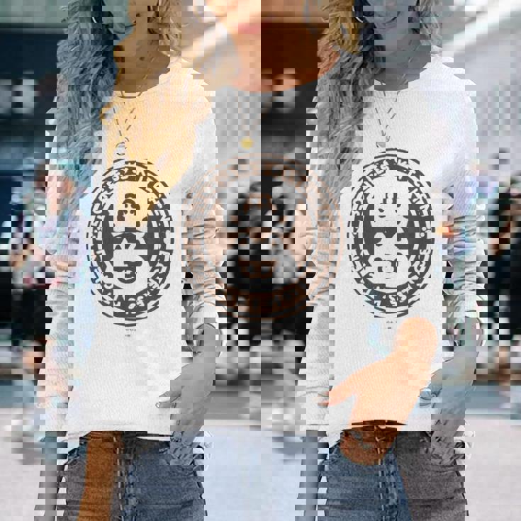 ボンレス犬とボンレス猫 ロゴ 長袖Tシャツ 彼女への贈り物